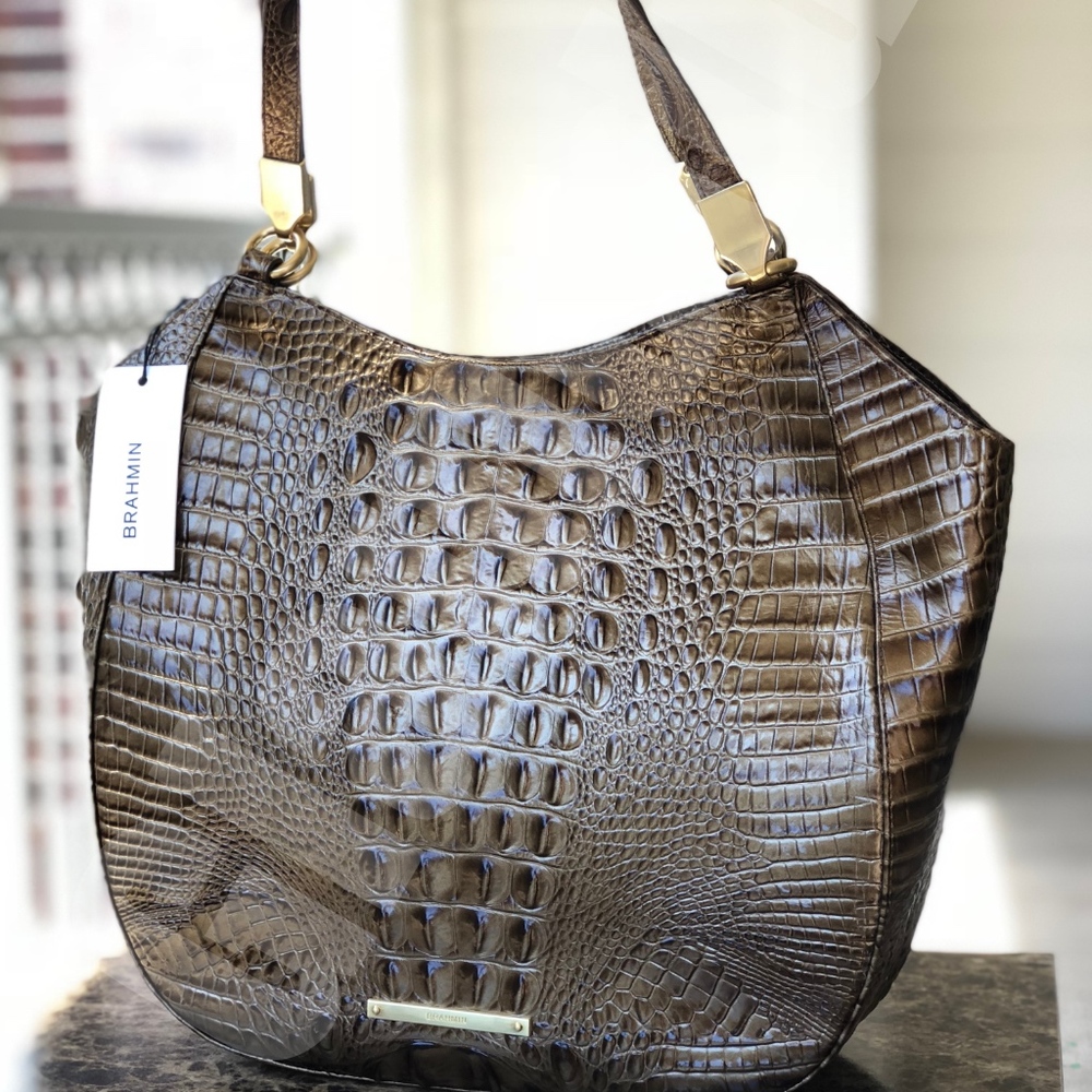 LAST ONE Brahmin Marianna Tote Oak Melbourne - Picture 2 of 6